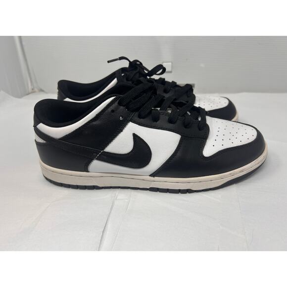 Nike Dunk Low Black White Panda Sneakers Men’s 10.5 Black White - Picture 7 of 9